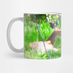 Dreaming Deer illustration Mug